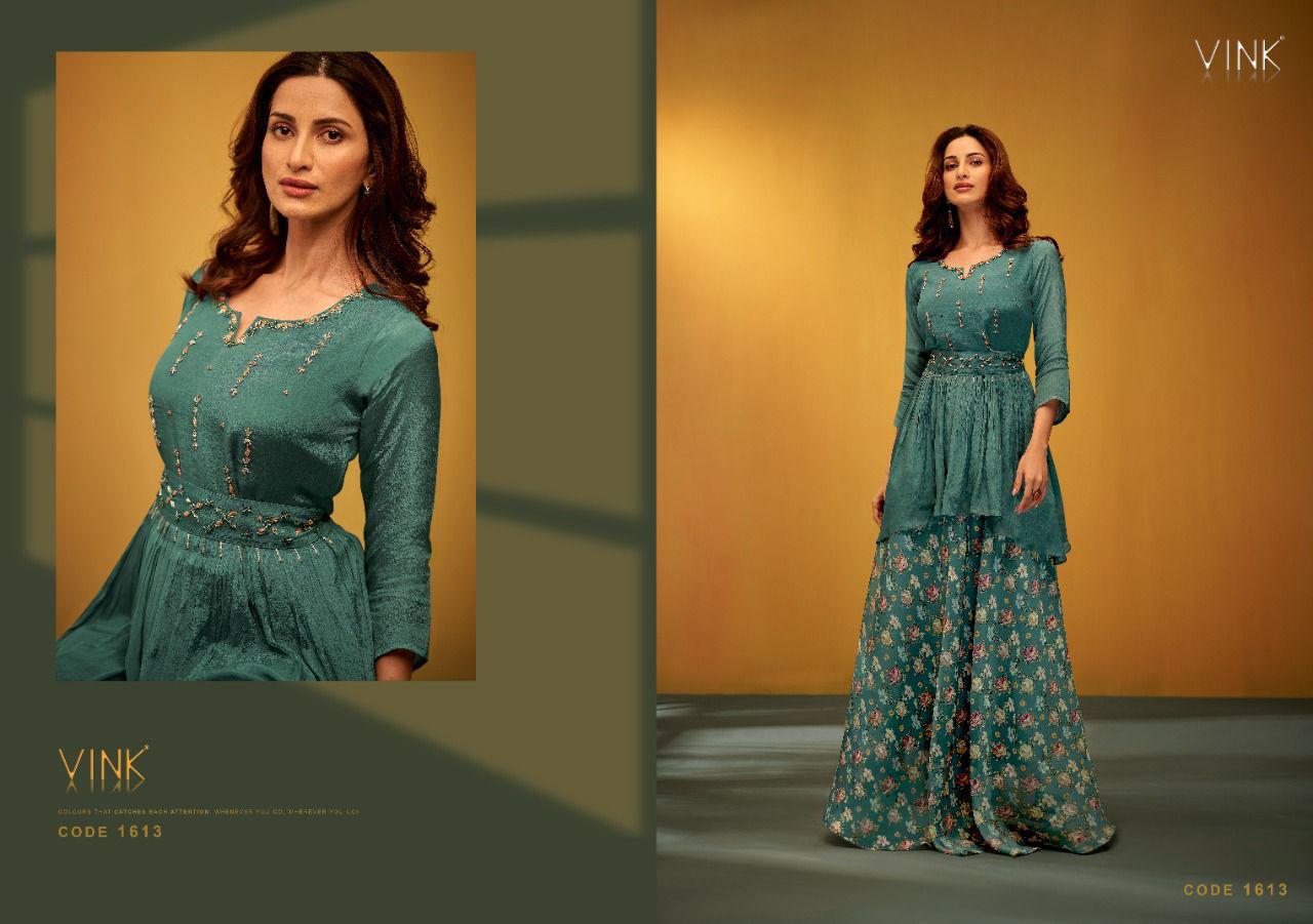 Vink Lilac Heavy Fancy Festive Wear New Designer Stylish Kurti With Skirt Collection